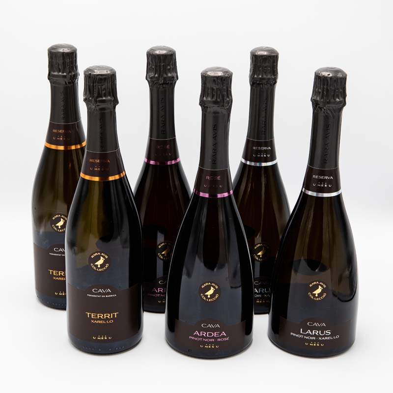 3x2 Exclusieve Cava's uit de Rara Avis collectie (Bio)